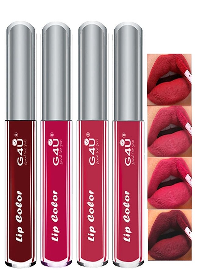 جي 4 يو مجموعة أحمر الشفاه G4U Velvet Matte - مقاومة للتلطخ، ملمس مخملي، لون جريء - خفيفة الوزن، لا تسبب جفاف الشفاه، مثالية للاستخدام اليومي أو المناسبات الخاصة A39 - Image 2