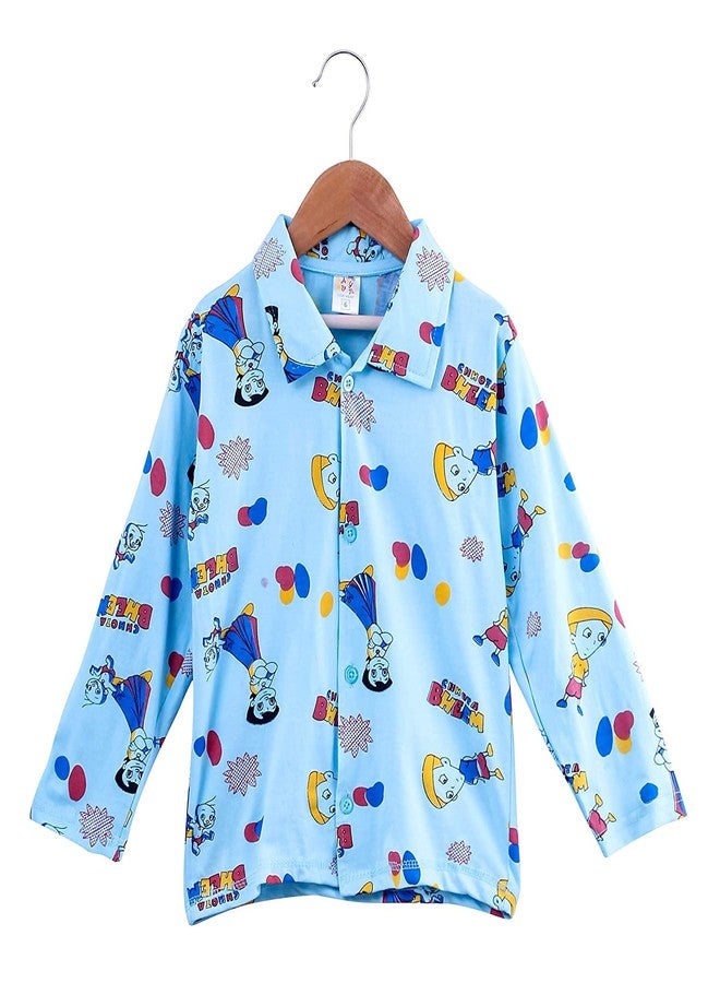 SEE FIT Baby Girls & Boys 100% Cotton Night Suit Sets Cotton Shirts and Pyjama Set Pack of 2 (1-2 Years) Multicolour - Image 4