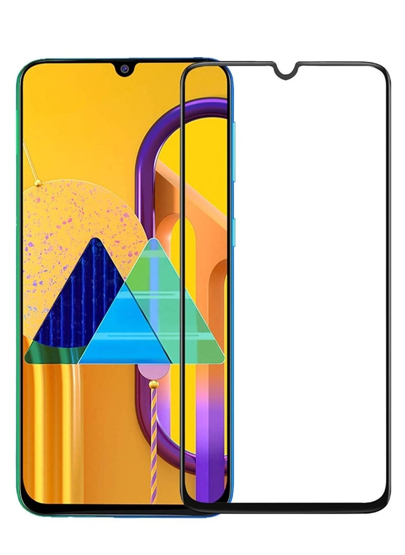 ELTRAZONE Screen Guard for Samsung Galaxy M30s / M30 / M31 / M21 / A30 / A30s / A50 / A50s Tempered Glass Screen Protector Full Glue Edge-to-Edge Gorilla Screen Protector  - Image 1