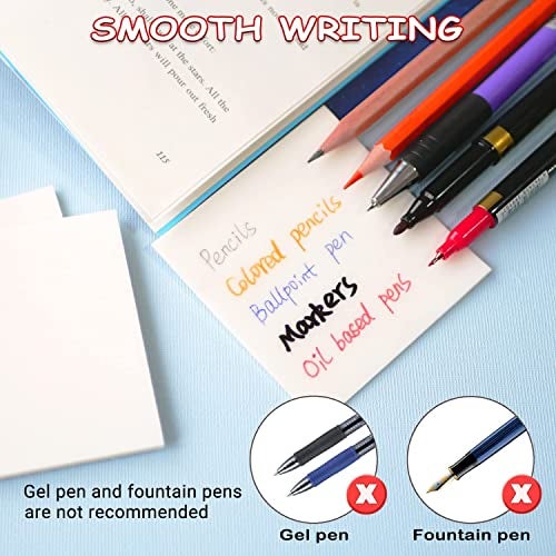 Rousrie Transparent Sticky Notes (Pack of 3), Full Translucent Note Pads of Size 3 Inch by 3 Inch for Notemaking, Art and Craft - Image 2