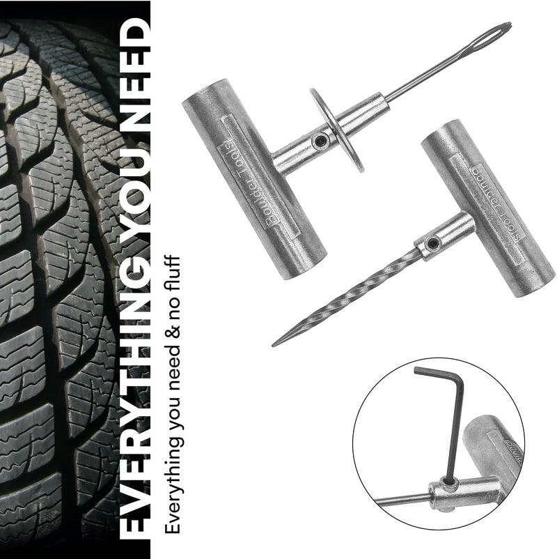 Boulder Tools - Compact Tire Repair kit with Molle Storage Pouch. Heavy Duty Universal Tire Plug Kit, Easily Stores Inside Your UTV, ATV, Truck, Motorcycle, Overlanding Gear or RV - Image 4