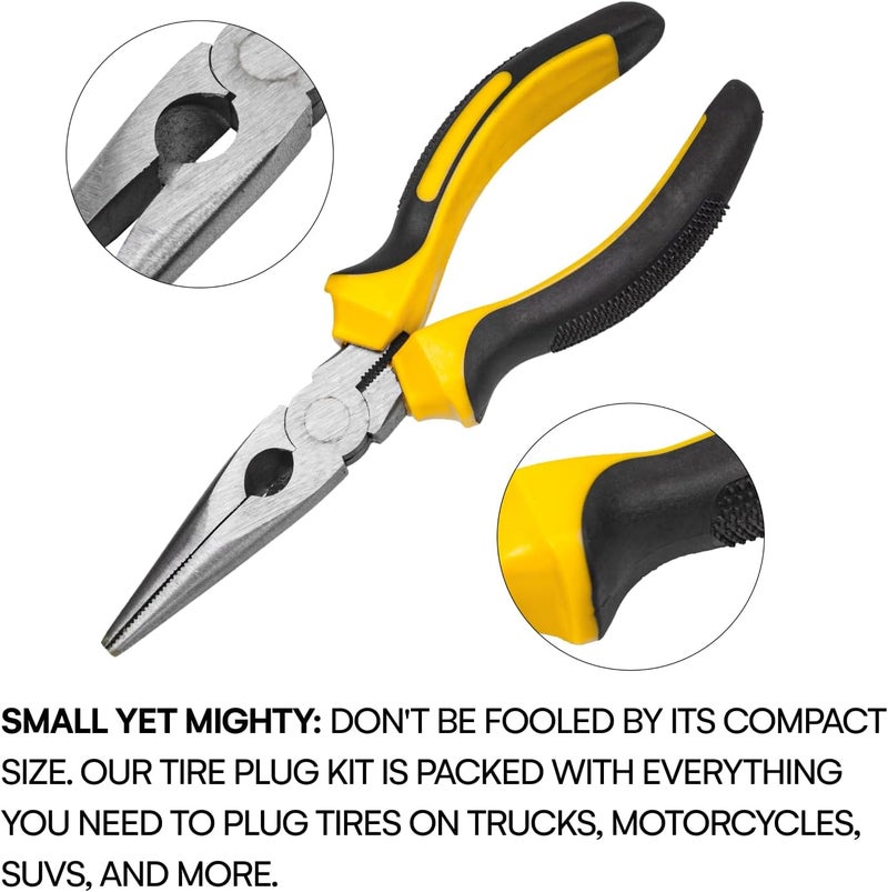 Boulder Tools - Compact Tire Repair kit with Molle Storage Pouch. Heavy Duty Universal Tire Plug Kit, Easily Stores Inside Your UTV, ATV, Truck, Motorcycle, Overlanding Gear or RV - Image 3