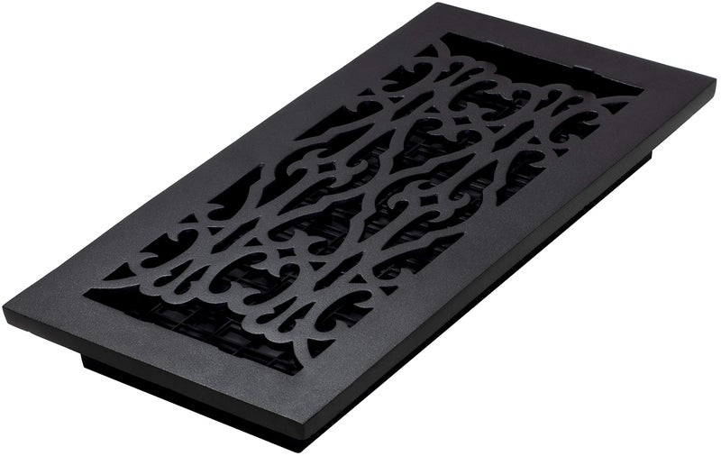Decor Grates سجل أرضي فيكتوري AC614-BLK 6 × 10 بوصة من الحديد الزهر الأسود - Image 5