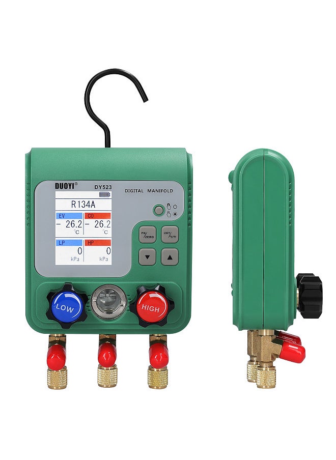 Generic Electronic AirConditioning Refrigerant Fluoride Meter Vacuum Pressure Gauge Digital Manifold Gauge Automobile Refrigerant Repairing Vacuum Meter  - Image 5