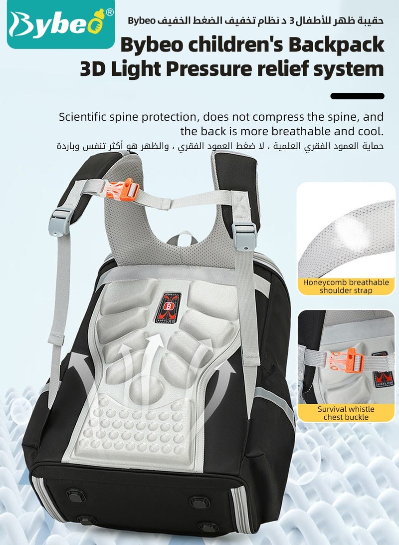 بيبو حقيبة مدرسية للأطفال، حقيبة ظهر للأطفال، حقيبة ظهر مدرسية لطلاب المدارس الابتدائية، حقائب مدرسية مقاومة للماء للأولاد والبنات، حقائب مدرسية ابتدائية، سعة كبيرة وخفيفة الوزن - Image 3