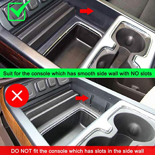 ROCCS Secret Compartment Cover Center Console Organizer Tray for GMC Sierra 1500 2500HD 3500HD Denali Silverado 2014-2019 Hidden Plate - Image 2