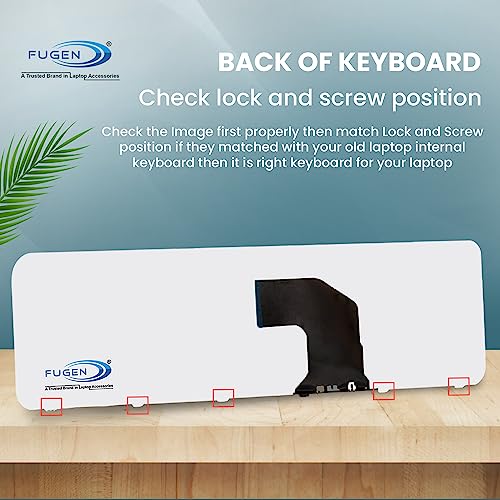 FUGEN Laptop Internal Keyboard for HP Pavilion G6-2000, 2100, 2200 (Black) - Image 3