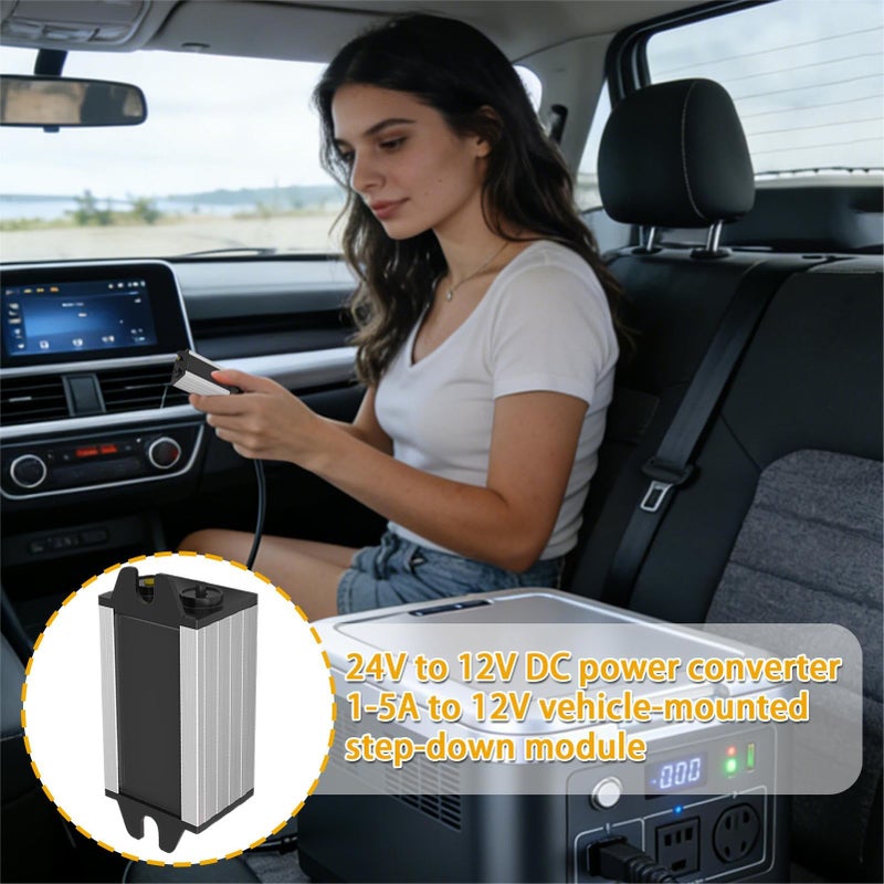 24V To 12V 5A Step Down Converter Voltage Regulator Power Supply For Truck RV Automotive - Image 3