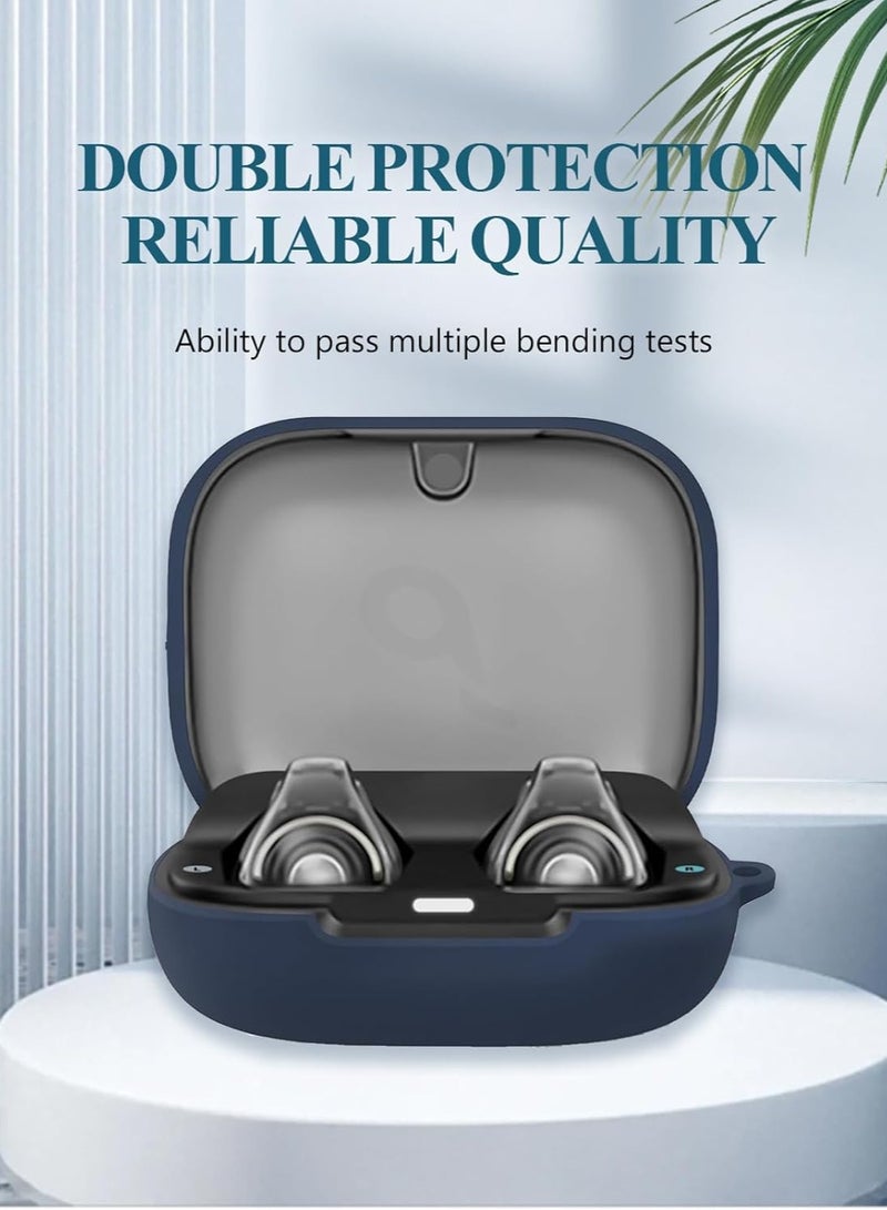 Silicone Protective Case for Soundcore by Anker C30i with Keychain Cover (Blue) - Image 2