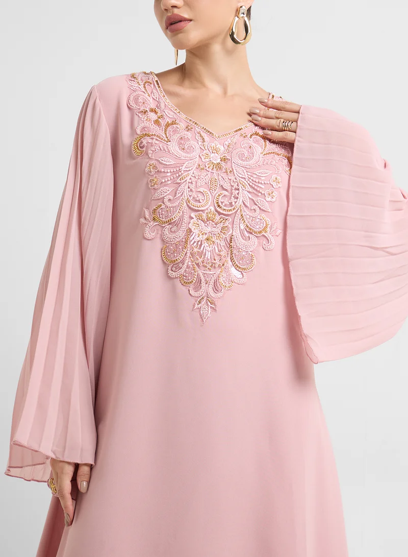 Khizana Embroidered Jalabiya