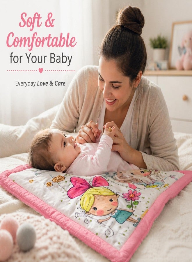 RUMPES Newborn Baby Godadi Pack of 5 Soft Cotton Godadi | Baby Bedding Set | Crib Sheet | Cartoon Mat New Born Baby Godadi | Multicolor | Lightweight Newborn Mattress(250 Thread Count) - Image 2