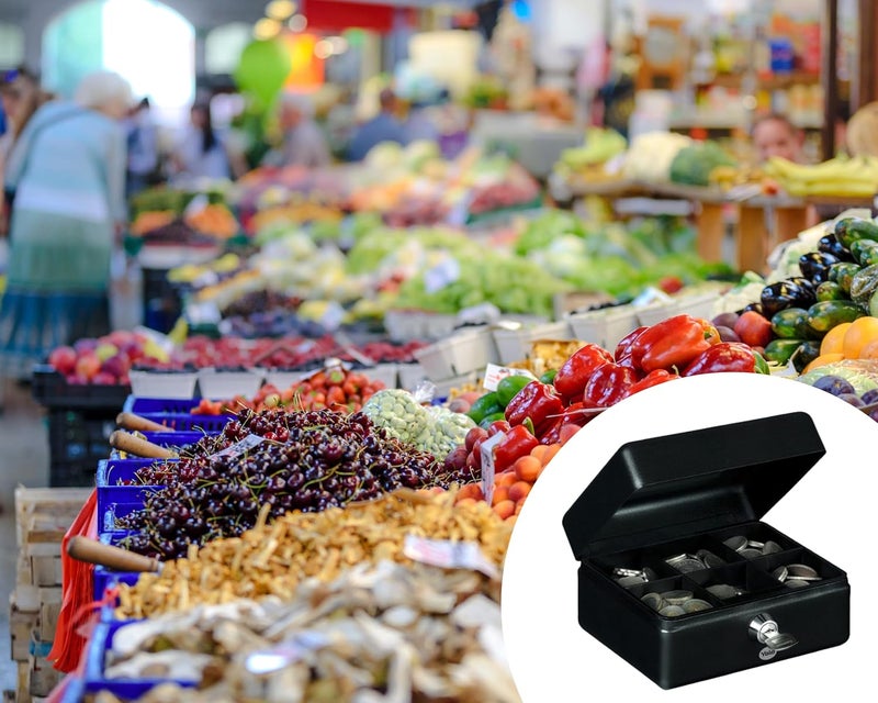 ييل صندوق نقود Ycb/080/Bb2، صغير، أسود - Image 5