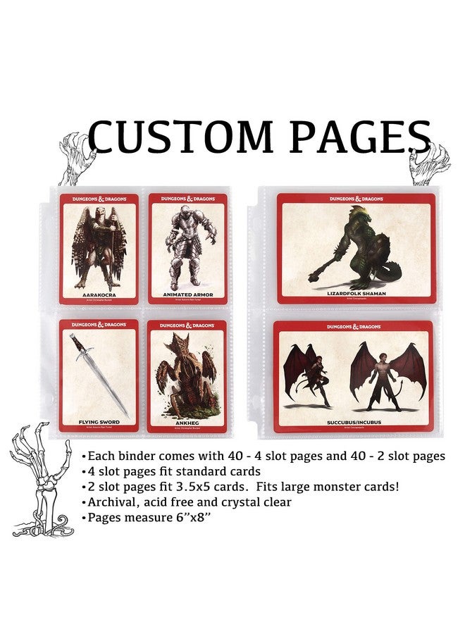 Forged Dice Co. Curiosities Cache Monster Card & Spellcard Organizer Binder With Pages Light Brown - Image 4