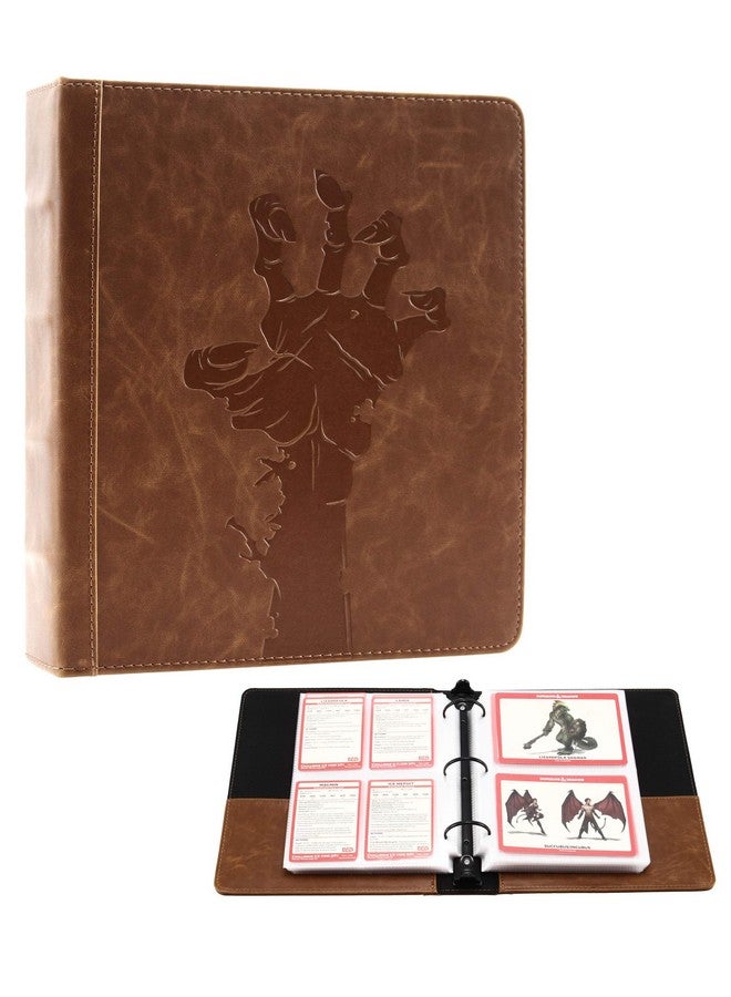 Forged Dice Co. Curiosities Cache Monster Card & Spellcard Organizer Binder With Pages Light Brown - Image 1