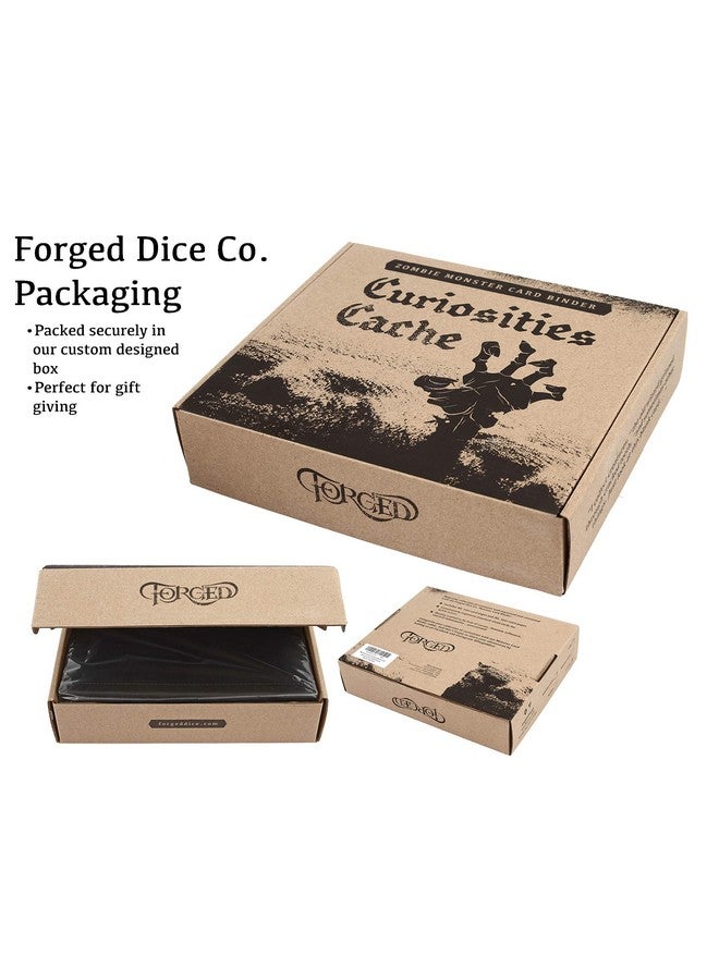Forged Dice Co. Curiosities Cache Monster Card & Spellcard Organizer Binder With Pages Light Brown - Image 5