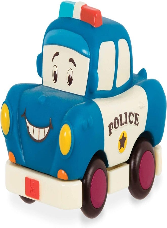 HITRUZ Metal Die Cast Cartoon Police Car Toy for Kids 2-5 Years | Push & Go Friction Powered Vehicle with Flashing Lights | Mini Toy Car | Toddler Gift for Boys & Girls - Image 1
