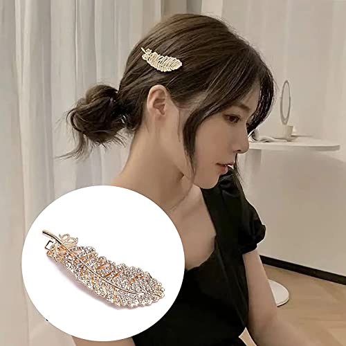 FAMEZA Pearl Hair Clips, Metal Hair Barrettes, Hair Clips Pins Hairpins Gift for Women Girls Girlfriend Ladies Long Short Hair Elegant (6 PCS) - Image 4