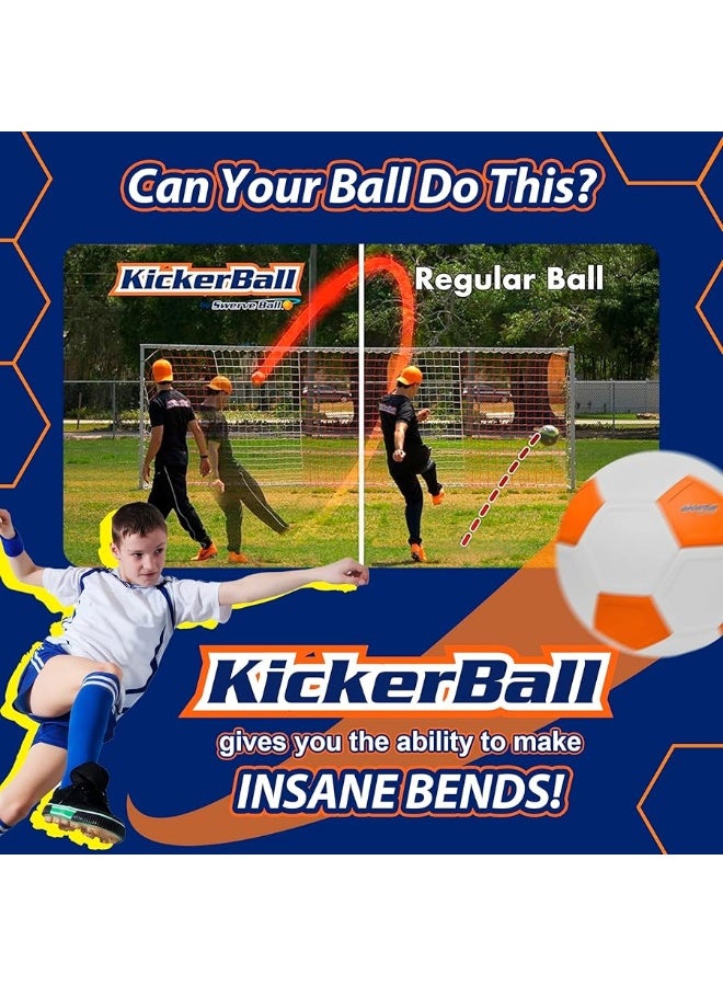 Kickerball - Curve and Swerve Soccer Ball/Football Toy - Kick Like The Pros, Great Gift for Boys and Girls - Perfect for Outdoor & Indoor Match or Game - Image 1