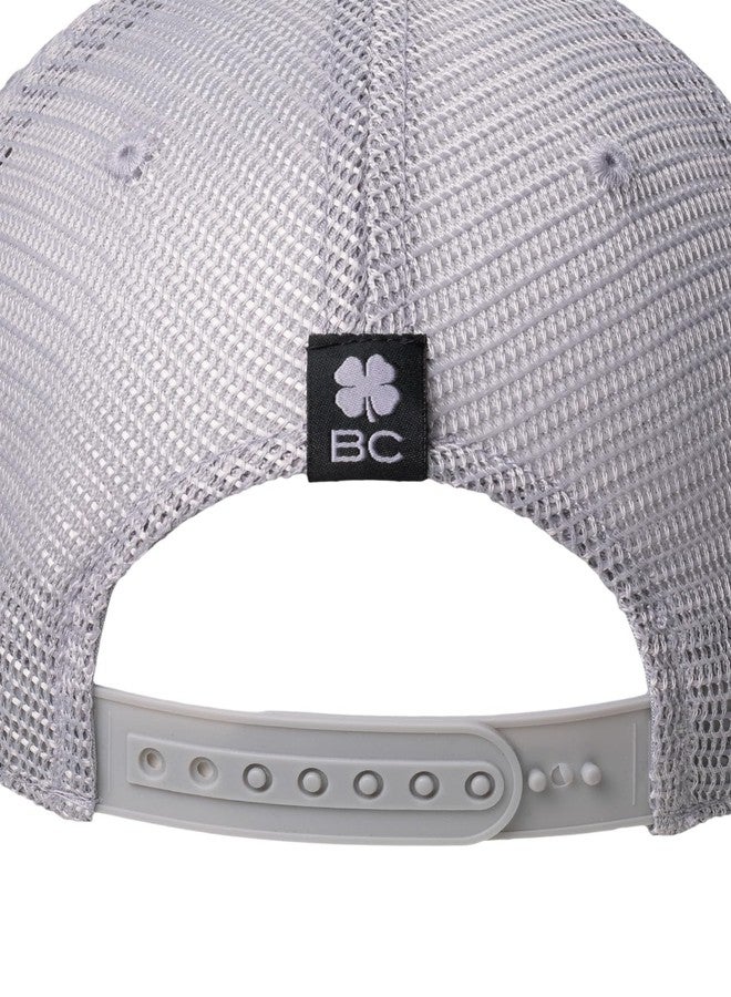 Black Clover Island Luck Hat - Trop 9 - Black/White/Grey Mesh - Adjustable - Image 2