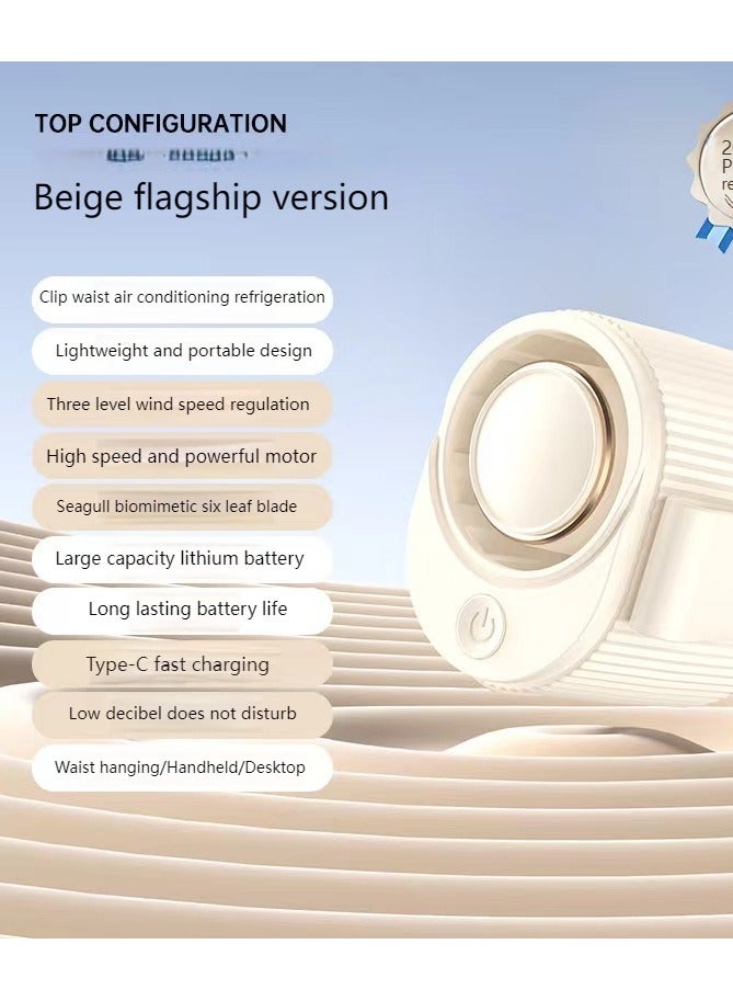 High-speed waist-mounted fan/Outdoor cycling/baby stroller/Cap clipable/desktop/mini/waist fan - Image 1