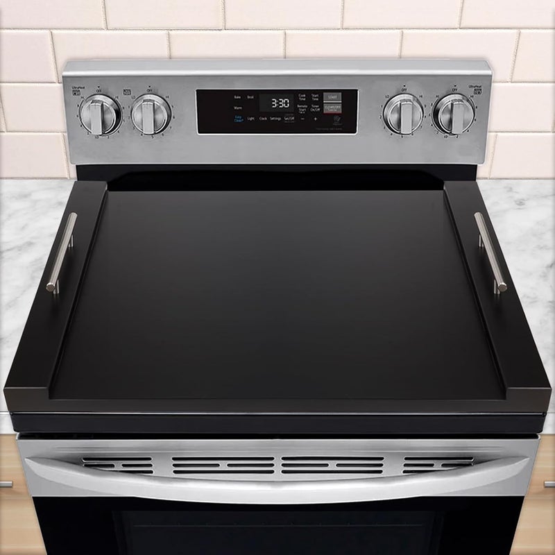 cenleoha 30"x22" Noodle Board Stove Cover for Electric Stoves & Gas Stoves, Bamboo Ranges Stovetop Cover for Extra Counter Space, Also Sink Cover & Serving Tray - Image 1