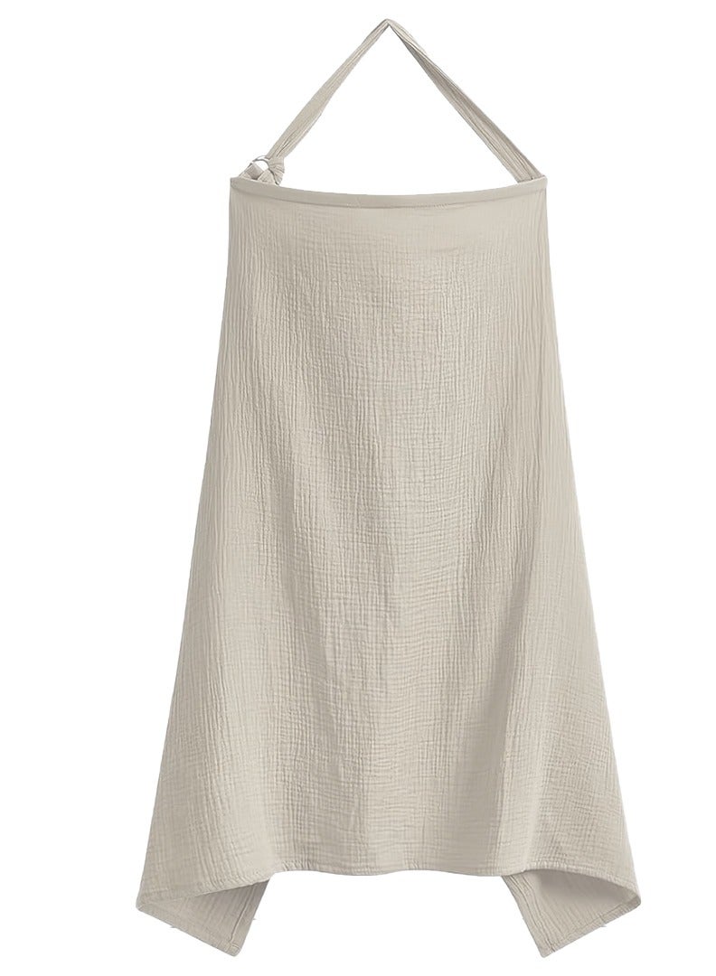 Cute 'n' Cuddle غطاء للرضاعة الطبيعية للأطفال - قطن ناعم وقابل للتنفس مع حزام رقبة قابل للتعديل، خصوصية للأمهات، شال رضاعة خفيف وأنيق للرضاعة في الأماكن العامة - مناسب للسفر (مقاس واحد) - Image 1