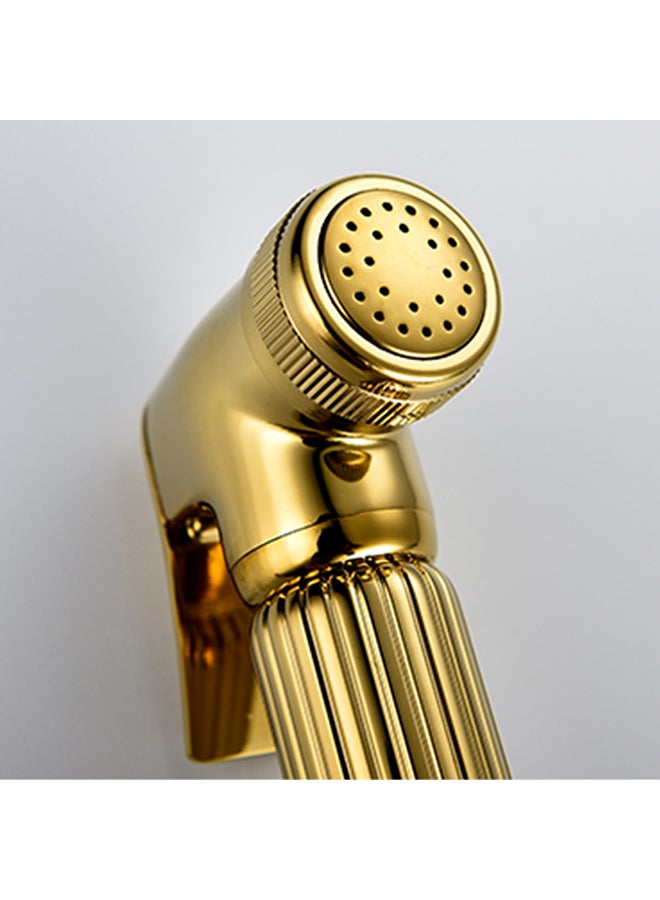 إسكدنيا شطافة على شكل بخاخ تحمل باليد ذهبي 14.50x3.20x6.50سم - Image 3