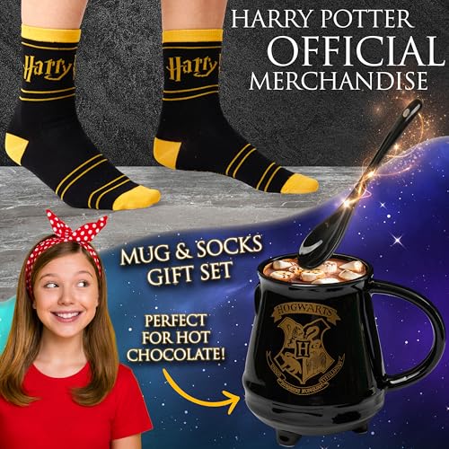 Harry Potter Gifts Mug Socks Gift Set for Women Teens US Size 49 Tea Coffee Ceramic Mug Soft Calf Socks Set 49 US - Image 3