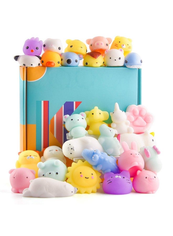 كوكا KUUQA 30 قطعة من ألعاب موتشي الإسفنجية اللطيفة على شكل حيوانات قطة باندا يونيكورن صغيرة ناعمة لتخفيف التوتر كرات ألعاب هدايا حفلات أعياد الميلاد اللطيفة للأطفال والكبار - Image 1