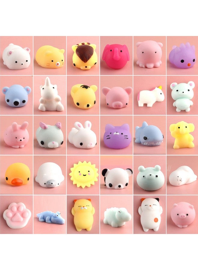 كوكا KUUQA 30 قطعة من ألعاب موتشي الإسفنجية اللطيفة على شكل حيوانات قطة باندا يونيكورن صغيرة ناعمة لتخفيف التوتر كرات ألعاب هدايا حفلات أعياد الميلاد اللطيفة للأطفال والكبار - Image 2