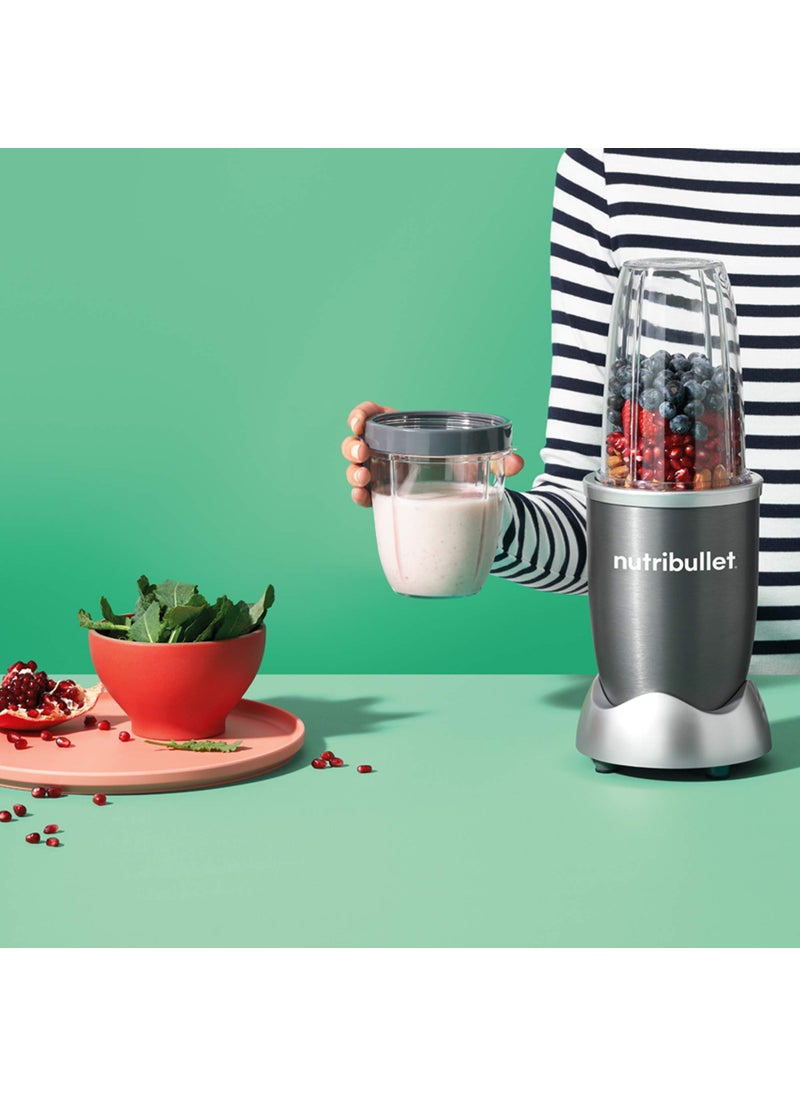 nutribullet NutriBullet 18 Ounce Short Cup with Standard Lip Ring, Clear/Gray (NBM-U0269)  - Image 4