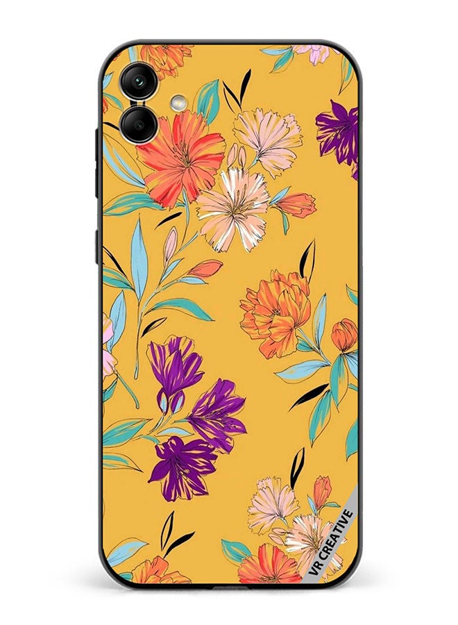 VR CREATIVE Protective Case Cover For Samsung Galaxy A04 Flower Design Multicolour - Image 1