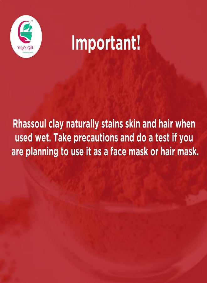 YOGI'S GIFT – Celebrating health Rhassoul Clay for Hair & Face 1 LB | 100% Pure Rhassoul Clay Hair Mask Ingredient | May Stain Skin & Hair When Used Wet - Image 4