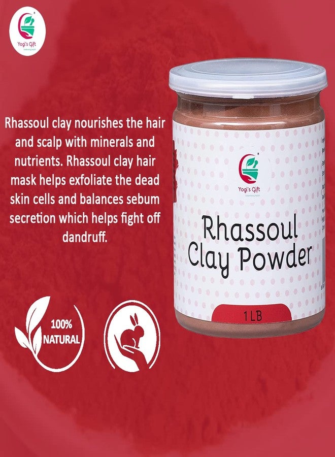 YOGI'S GIFT – Celebrating health Rhassoul Clay for Hair & Face 1 LB | 100% Pure Rhassoul Clay Hair Mask Ingredient | May Stain Skin & Hair When Used Wet - Image 5