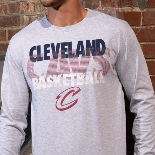 Ultra Game NBA Official Men’s Super Soft Supreme Long Sleeve T-Shirt - Unisex, Golden State Warriors, Heather Gray, Large - Image 3