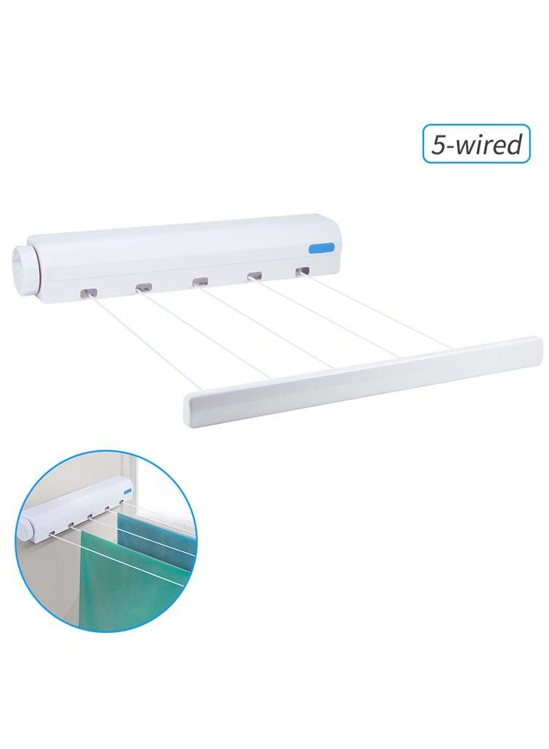 DubaiGallery Retractable Dryer Rope Clothes Dryer Wall Hanger Clothes Line Underwear Magic Drying Rack Retractable Clothesline - Image 3