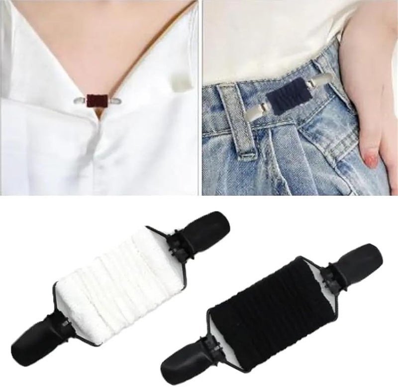 مشابك شد الفستان الأبيض 30 قطعة حزام مطاطي محبوك للكارديجان قميص وشال غير قابل للانزلاق - Image 4