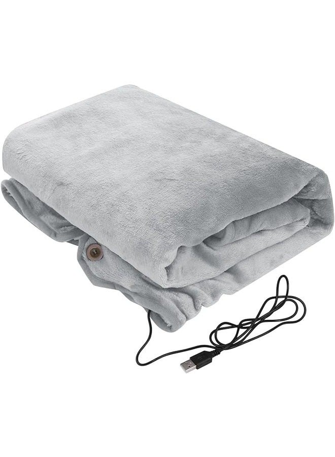 بطانية كهربائية USB ناعمة جدًا من الصوف، سريعة التسخين، للتدفئة في المنزل والمكتب والأماكن العامة، يمكن استخدامها كشال تدفئة للركبة - Image 1