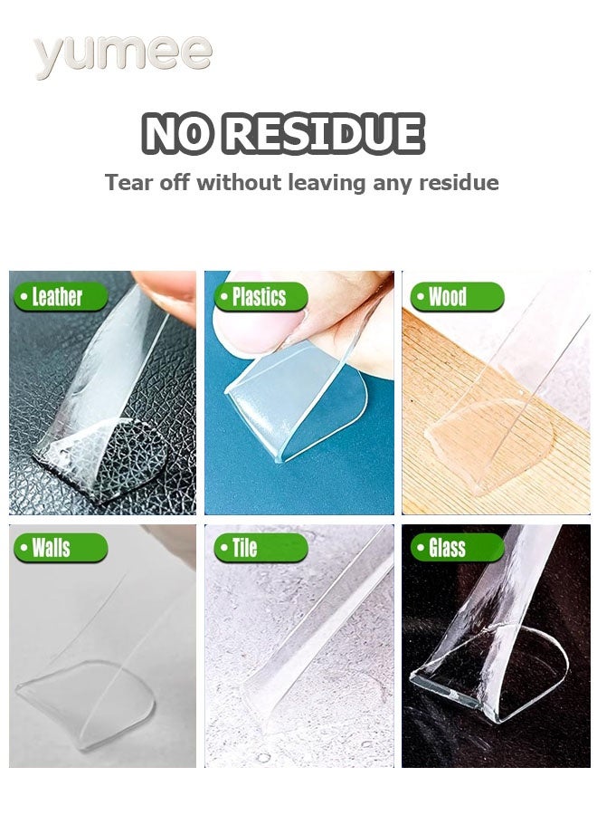 يمي 180 قطعة من وسادات نانو اللاصقة مزدوجة الجوانب، نقاط لاصقة قوية شفافة، شريط تثبيت قوي وقابل للإزالة للحائط، صورة، ملصق، خريطة، مكتب منزلي يمكنك صنعه بنفسك - Image 2