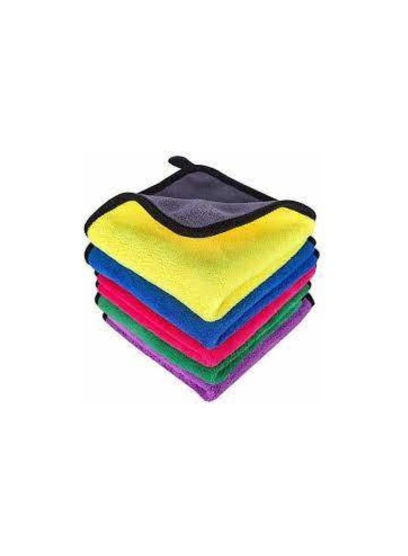 فوطة خامات عالية الجودة من الياف الميكروفيبر لتنظيف السيارات و التابلوه للسيارة - قطعة واحدة الوان متنوعة مقاس 30X40 سم - من الصفوة ALsafwa - Image 2