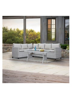 ROYALOAK Royaloak Tivoli Wicker Outdoor Sofa Set | Fiber Rattan | Aluminium | Sofa Sets | Durable & Long-lasting | Classic Design | Best Sofa Set | Simple Sofa Set  - Image 1