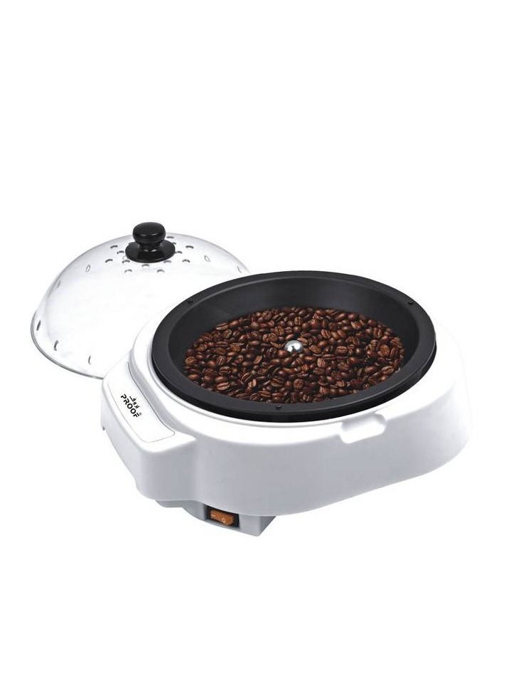 Electric coffee roaster allows balanced roasting for distinctive flavours with a capacity of 500 watts