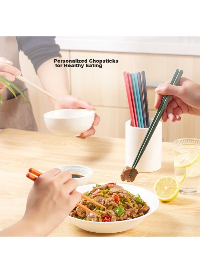 JD.com Jd Jingzao Alloy Chopsticks, Non-slip, Antibacterial, -style Pointed Chopsticks Set For Home Use, 6 Pairs - Image 5