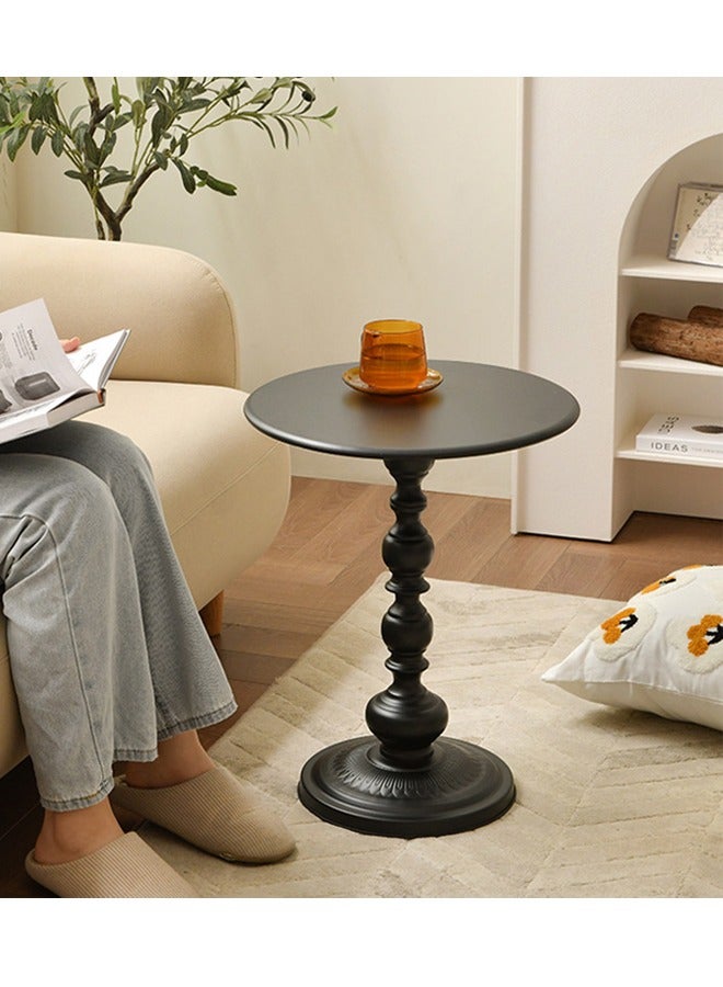 Generic Round Side End Table Vintage Coffee Corner Table Matte Round Desk Roman Pillar Nightstand Home Accent Easy installation Stable for Home Office Bedroom 40x52cm  - Image 1