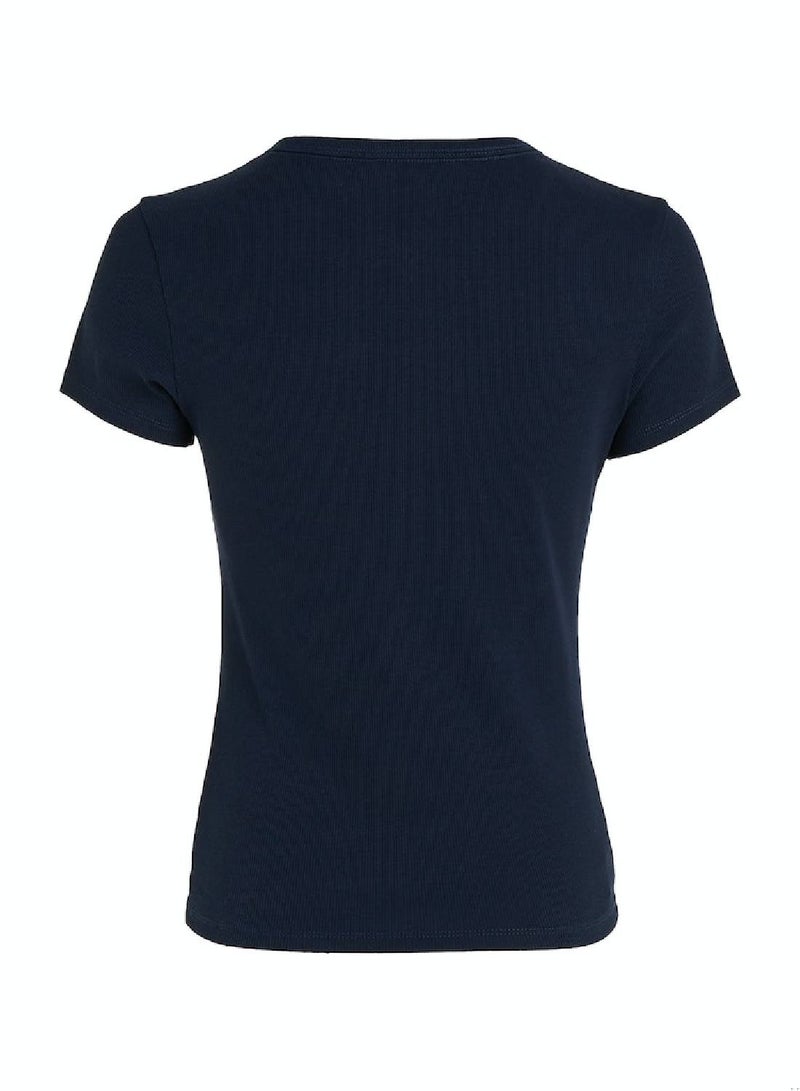 TOMMY JEANS Essential Slim Rib-Knit T-Shirt - Image 5