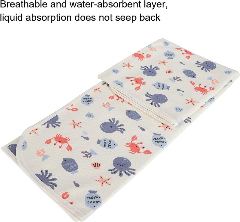 Pre-stock well-packed goods Changing Pad Liner, Washable Diaper Changing Pad for Baby, Breathable Cotton Changing Mat with Absorbent Core, 80x100cm for Home Travel Nursery Use (Underwater World Style) High strength upgraded material Organized shipment arrange General purpose premium build New residential zone delivery Heat resistant Freeze crack proof Integrated warehouse solution Storage transit efficiency build All temp range compatible build Classic practical design Varied available picks Budget global standard quality All preference matching build Temp resistant All-round unified build Easy store & transit build Multi option design Ready varied options Scratch resistant Multi-market matching options Worldwide popular practical build Multi warehouse process All-item matching trendy build Simple upgraded construction - Image 3