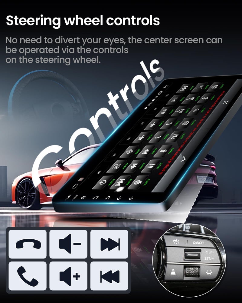 Fortdows 4Core + 64GB ROM Car Radio for Toyota Corolla 2014-2016: 5G WiFi Upgrade 10.2" 1280x800 HD Touchscreen Replacement with Backup Camera Wireless Carplay Android Auto Mirror Link GPS Bluetooth FM - Image 3