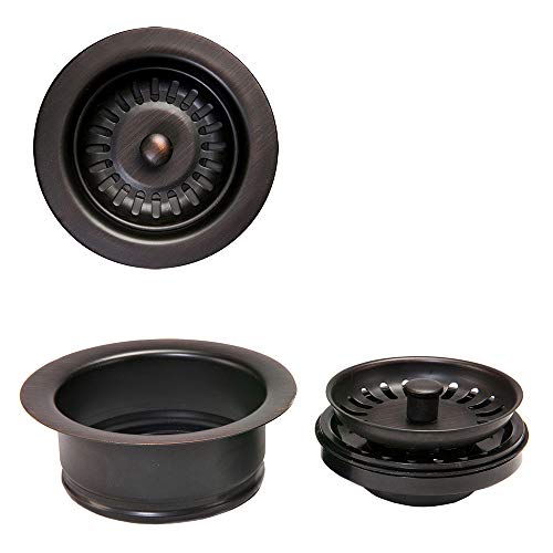 Premier Copper Products DC-1ORB Drain Combination Package for Double Bowl Kitchen Sinks, Oil Rubbed Bronze - Image 1