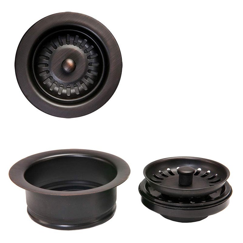 Premier Copper Products DC-1ORB Drain Combination Package for Double Bowl Kitchen Sinks, Oil Rubbed Bronze - Image 5