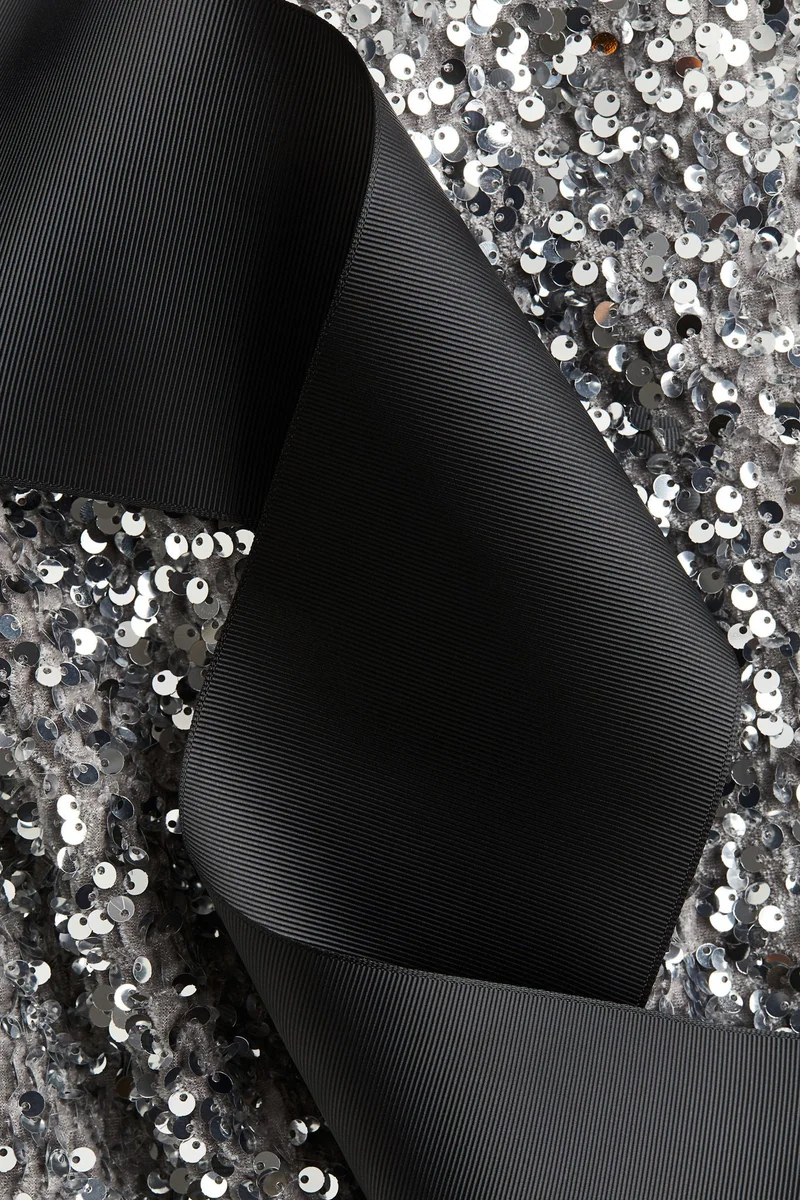 H&M Sequined tie-back dress